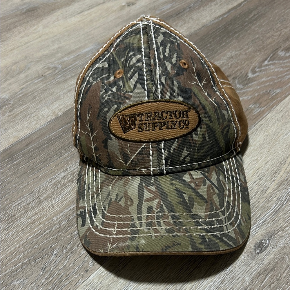 Camo Baseball Cap with Logo Patch
